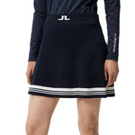 J.Lindeberg 女式弗里达条纹针织高尔夫裙 - JL 海军蓝