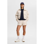 J.Lindeberg 女式 Nova 高尔夫圆领毛衣 - JL 海军蓝