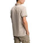 J.Lindeberg Tour Tech Printed Golf Polo Shirt - Bridge Stack Brindle