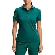 J.Lindeberg Women's Tour Tech Golf Polo Shirt - Forest Biome