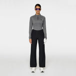 J.Lindeberg妇女Steffi高尔夫中层 - 深灰色混合物