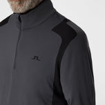 J.Lindeberg Lukas Quarter Zip Golf Mid-Layer - Asphalt