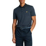 Lyle & Scott Golf Broad Stripe Polo Golf Shirt - Dark Navy
