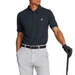 Lyle＆Scott高尔夫电网polo衬衫 - 黑暗海军