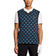 Lyle & Scott Golf V Neck Cotton Argyle Vest - Dark Navy
