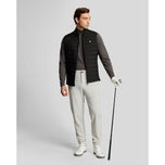 Lyle＆Scott Hybrid缝全邮政高尔夫背心 - 喷气黑色