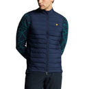 Lyle &amp; Scott Hybrid Quilted Full Zip Golf Vest - Ryder Blue