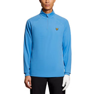 Lyle & Scott Mesh Panelled Course Golf Midlayer - Nitrogen