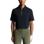 Lyle & Scott Shank 纽扣高尔夫 Polo 衫 - 深海军蓝/日出黄