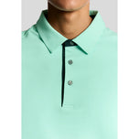 Lyle & Scott Shank 纽扣高尔夫 Polo 衫 - 水蓝色/深海军蓝