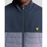 Lyle & Scott 运动抓绒混合高尔夫背心 - True Indigo/Steel Indigo