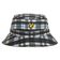 Lyle & Scott Tartan Bucket Golf Hat - Jet Black/White