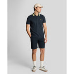 Lyle & Scott Tipped Golf Polo Shirt - Dark Navy/Solar Marker