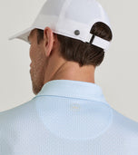 Peter Millar 男士足球 Geo Performance 高尔夫 Polo 衫 - 白色