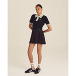 Malbon Women's Mikayla Knit Golf Polo Shirt - Black