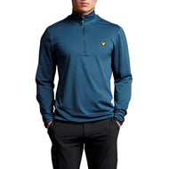 Lyle＆Scott Tech 1/4 Zip Midlayer-爱琴海蓝色