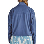 Malbon Women's Crosscourt Blossom Windbreaker - Vintage Indigo