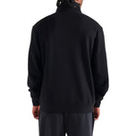 Malbon Collegiate Golf Sweatshirt 1/4 Zip - Black