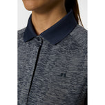 J.Lindeberg Women's Minnie Golf Polo Shirt - Navy Melange