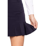 Golftini Women's Performance 17.5" Full Pleat Golf Skort - Navy