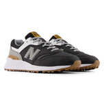 New Balance 997 Spikeless Wide (EE) Golf Shoes - Black/White