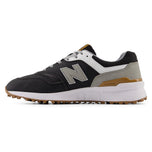 New Balance 997 Spikeless Wide (EE) Golf Shoes - Black/White