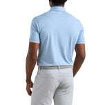 Peter Millar Men's Cadenza Performance Golf Polo - Windy Blue/Seaflower