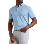 Peter Millar Men's Cadenza Performance Golf Polo - Windy Blue/Seaflower
