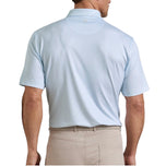 Peter Millar 男士足球 Geo Performance 高尔夫 Polo 衫 - 白色