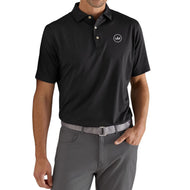 Peter Millar Solid Performance Jersey Golf Polo Shirt - Black