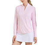Peter Millar 女式 Shadebreak 俏皮花瓣轻质太阳衫 - 珍珠粉色