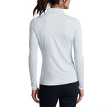 彼得·米拉（Peter Millar）女士轻巧的皇冠太阳高尔夫衬衫 - 白色