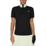 J.Lindeberg Women's Piper Golf Polo Shirt - Black