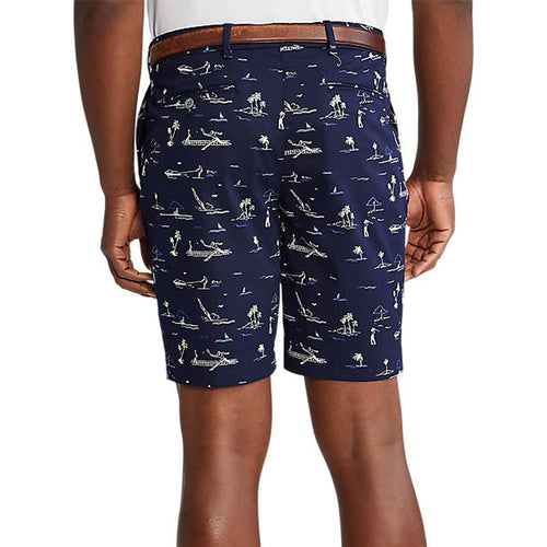 Polo Golf Ralph Lauren 印花棉弹力斜纹布高尔夫短裤 - 巴巴多斯风景区