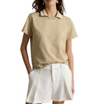 RLX Ralph Lauren Women's Tour Pique Golf Polo Shirt - Classic Tan