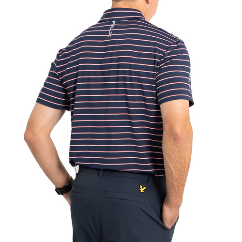 RLX Ralph Lauren YD Stripe Lightweight Airflow Polo 衫 - 法国海军蓝多色