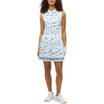 Rohnisch Women's Breezy Pleated Golf Skort - Teal Mountain Bloom