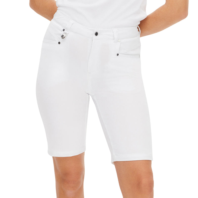 Rohnisch 女式 Chie 百慕大高尔夫短裤 - 白色