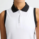 Rohnisch妇女的Ultra Ultra Viola UV无袖高尔夫球球衫 - 白色