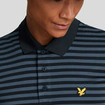 Lyle & Scott Golf Broad Stripe Polo Golf Shirt - Dark Navy
