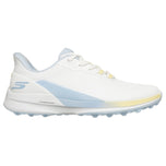 Skechers Women's Pure Spikeless Slip-Ins Golf Shoes - White/Blue/Yellow