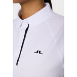 J.Lindeberg Women's Tara Golf Polo Shirt - White