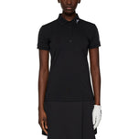 J.Lindeberg Women's Tour Tech Golf Polo Shirt - Black