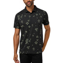 Travis Mathew Beverage Cart Golf Polo Shirt - Black