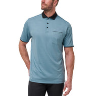 Travis Mathew Featherweight Pocket Golf Polo Shirt  - Captains Blue