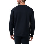 Travis Mathew Fibercloud Golf Crew Neck Pullover - Black