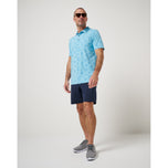 Travis Mathew Port Day Golf Shirt - Air Blue