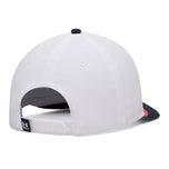 Under Armour Drive Mid Rope Flag Golf Cap - White/Midnight Navy