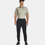 Under Armour季后赛2.0 Jacquard Golf Polo衬衫 - 绿色/橄榄色色调