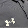 Under Armour 季后赛条纹高尔夫 Polo 衫 - 午夜海军蓝/白色
